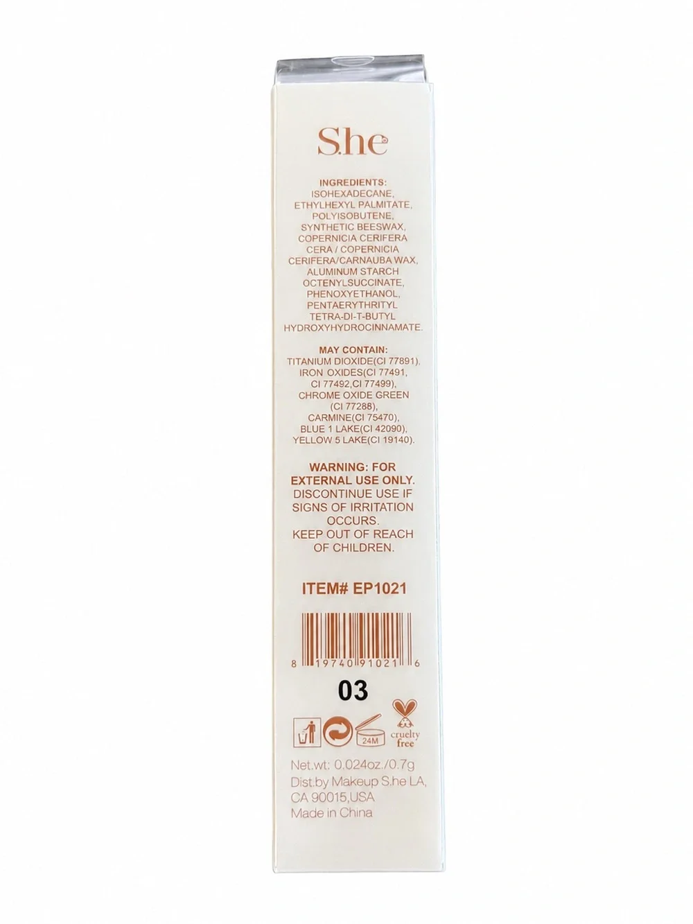 NEW S.he Makeup Epic Smoke Liner Dual-ended Angled Eyeliner & Blender Shade 03